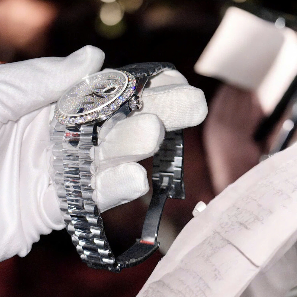 Rolex Day Date – Full Moissanite - Ảnh 5