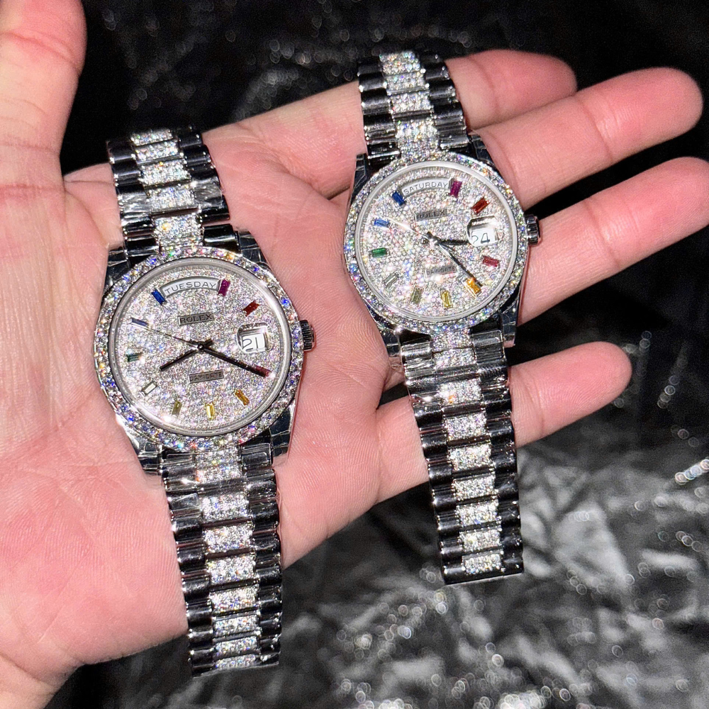 Rolex Day Date – Full Moissanite - Ảnh 2